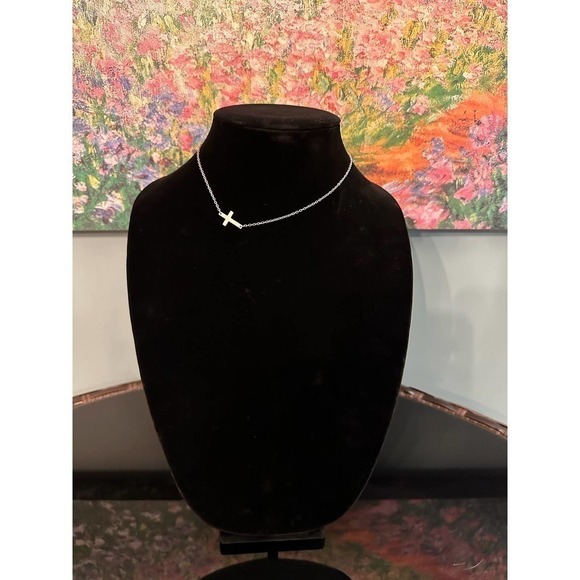 Minimalist Stainless Steel Cross Pendant Necklace - Picture 1 of 6